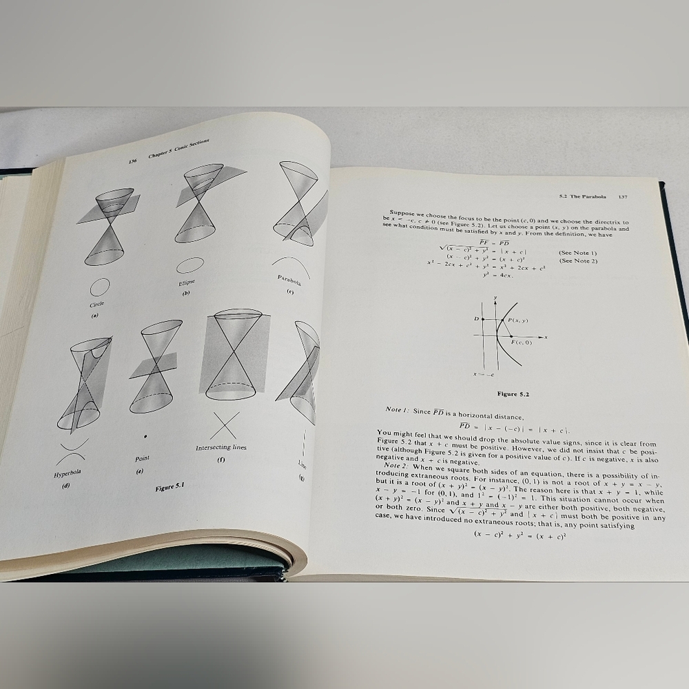 Analytical Geometry 5th Edition Hardcover Textbook Douglas Riddle 1992 Formulas - Picture 11 of 11